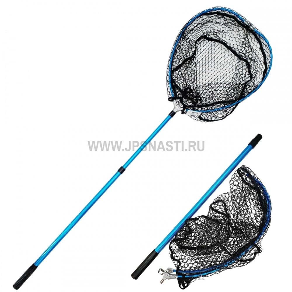 Подсачек складной телескопический Yamakeshi Landing Net FT, 180 см, blue