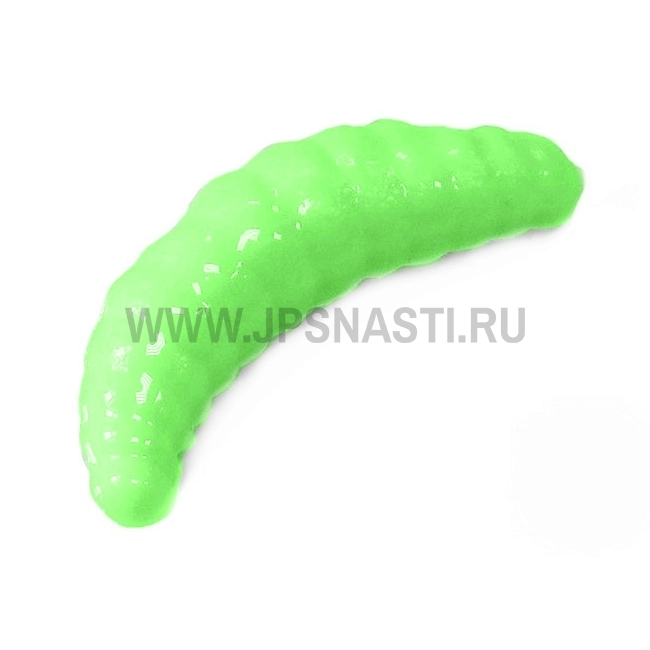 Силиконовые приманки Trout Zone Maggot, 1.6 inch, сыр, грин шартрез