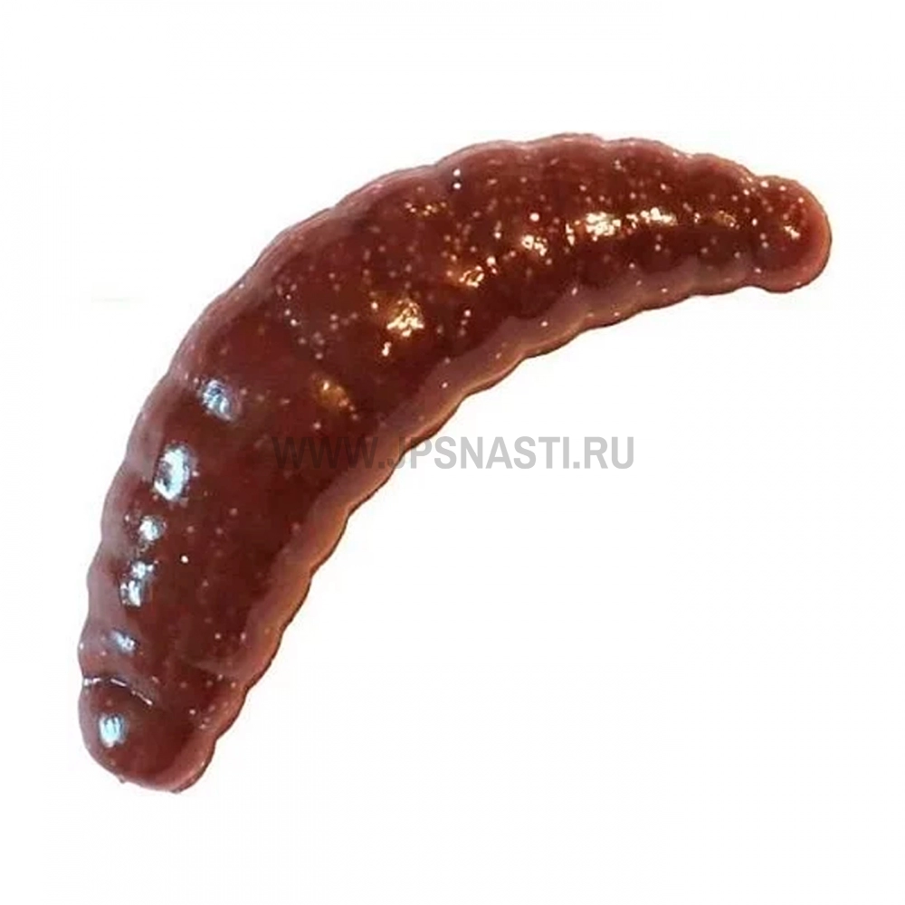 Силиконовые приманки Trout Zone Maggot, 1.3 inch, сыр, шоколад