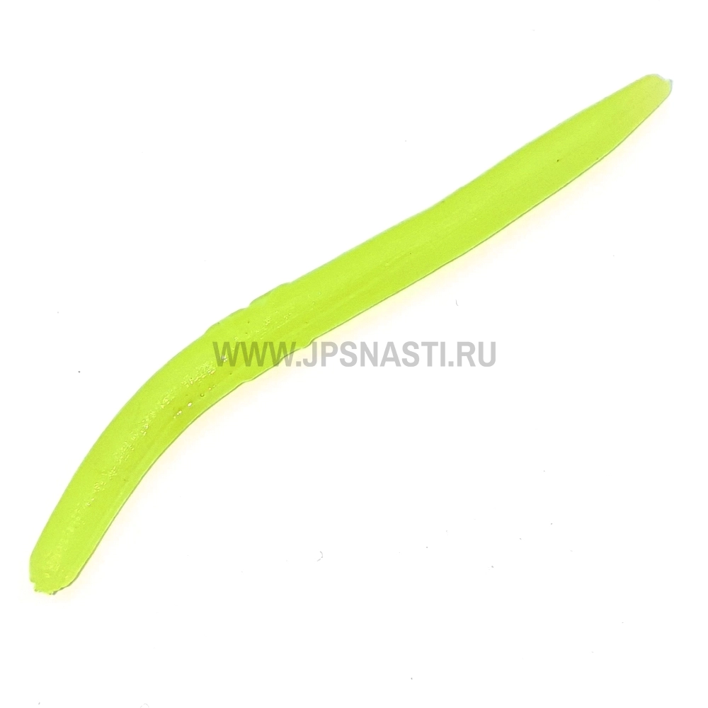 Силиконовые приманки Trout Zone Wake Worm-2, 3.2 inch, сыр, шартрез