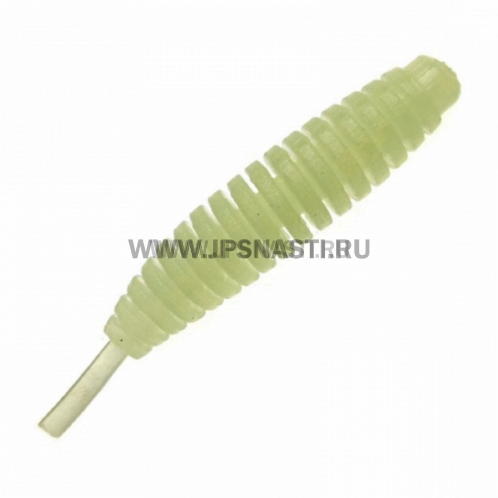 Силиконовые приманки Trout Zone Ribber Pupa, 2.3 inch, сыр, светонакопительный