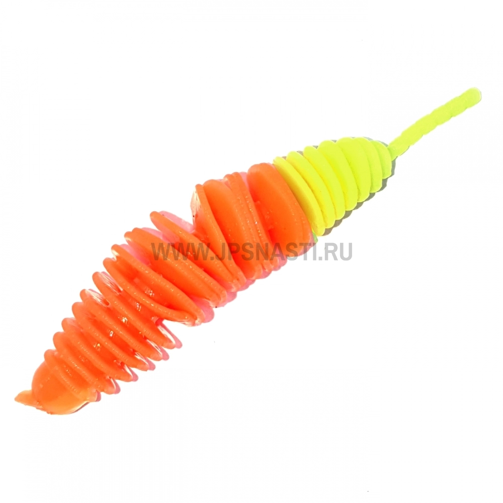 Силиконовые приманки Trout Zone Plamp, 2.5 inch, сыр, оранжевый/шартрез