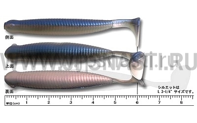 Силиконовые приманки Ecogear Grass Minnow M 2.5", 101