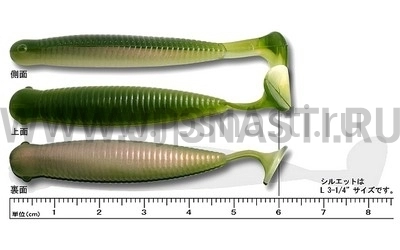 Силиконовые приманки Ecogear Grass Minnow M 2.5", 117