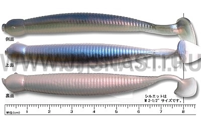 Силиконовые приманки Ecogear Grass Minnow L 3.25", 101