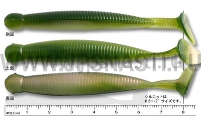 Силиконовые приманки Ecogear Grass Minnow L 3.25", 117