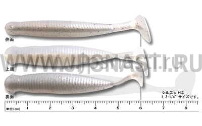 Силиконовые приманки Ecogear Grass Minnow M 2.5", 170