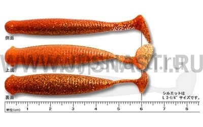 Силиконовые приманки Ecogear Grass Minnow M 2.5", 172