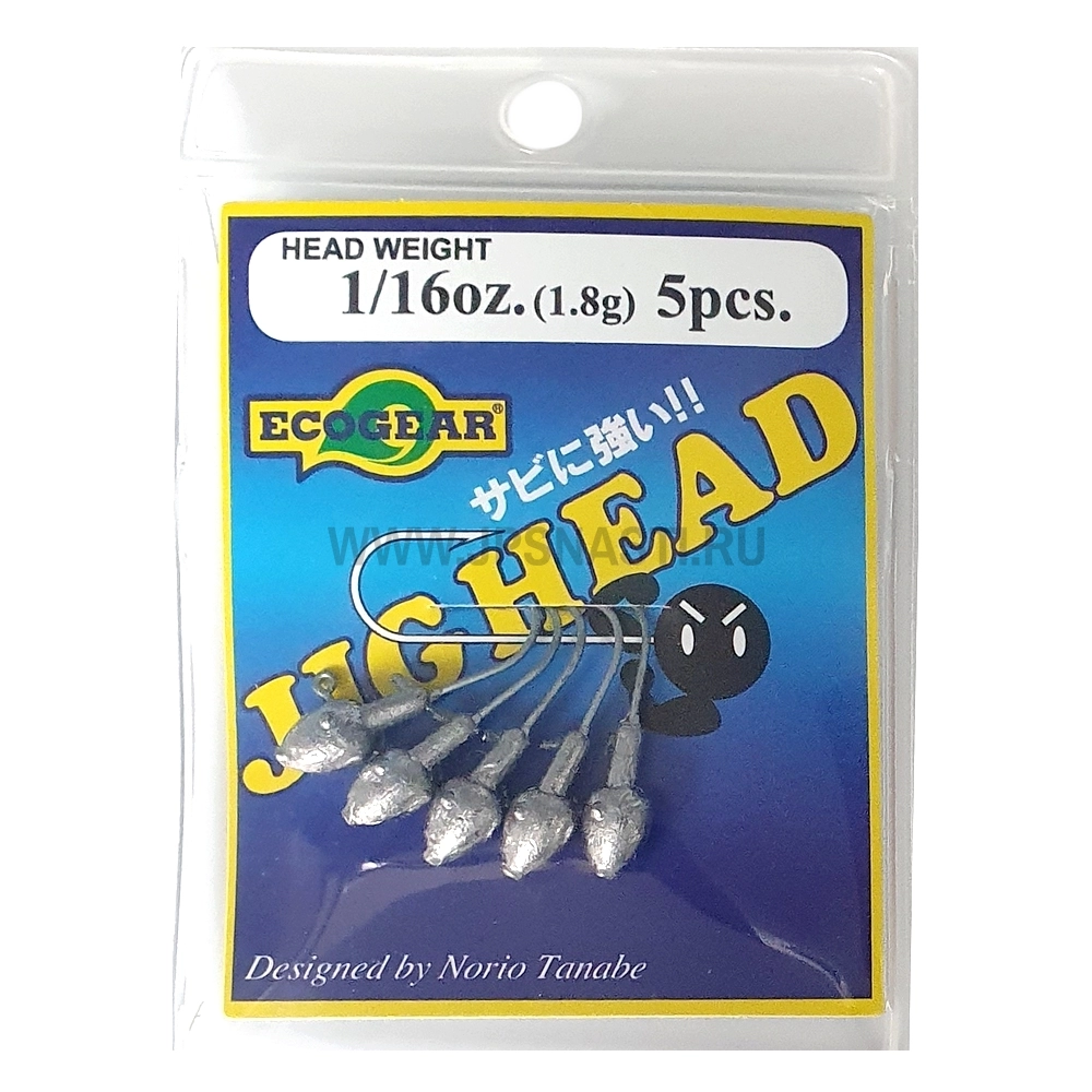 Джиг головки Ecogear Jig Head, 1.8 гр, #6