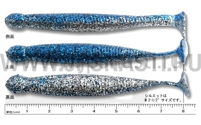 Силиконовые приманки Ecogear Grass Minnow L 3.25", 168