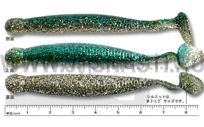 Силиконовые приманки Ecogear Grass Minnow L 3.25", 169