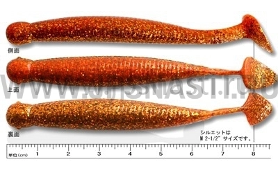 Силиконовые приманки Ecogear Grass Minnow L 3.25", 172