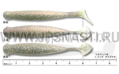 Силиконовые приманки Ecogear Grass Minnow M 2.5", 163