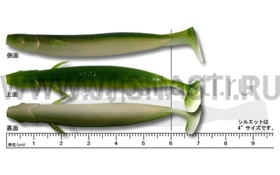 Силиконовая приманка Ecogear Power Shad 3", 117