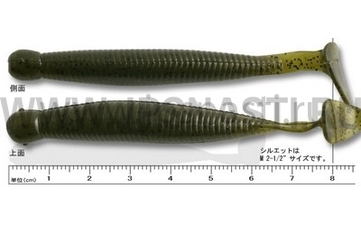 Силиконовые приманки Ecogear Grass Minnow L 3.25", 043