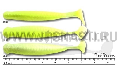 Силиконовые приманки Ecogear Grass Minnow M 2.5", 160