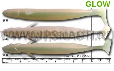 Силиконовая приманка Ecogear Power Shad 5", 198