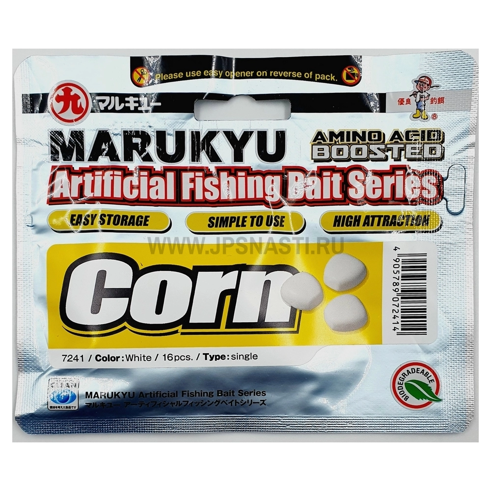 Готовая насадка Marukyu Corn, Single, белый, 16 шт.