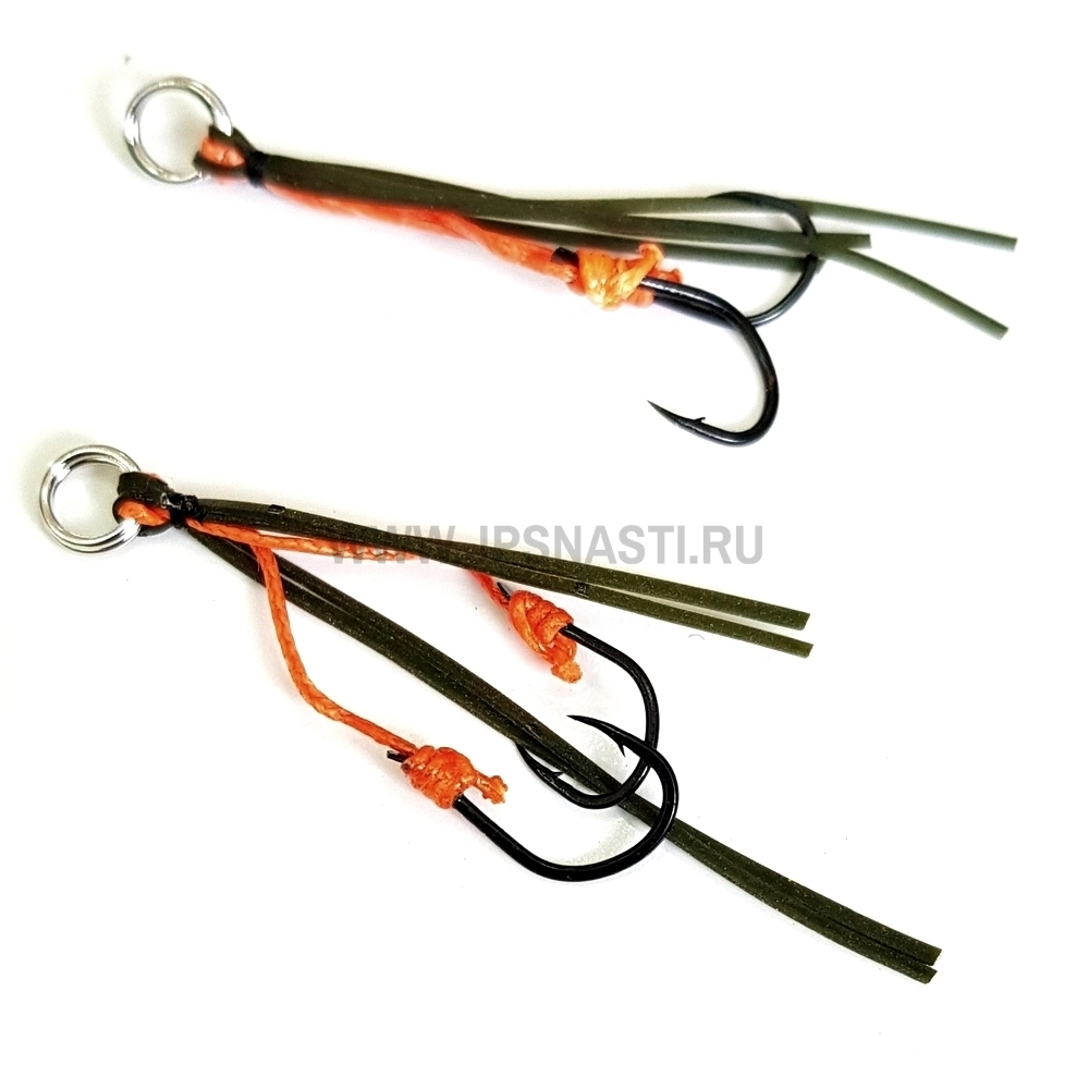 Крючки ассисты Ecogear ZX Spare Hooks, olive green