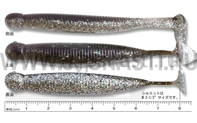 Силиконовые приманки Ecogear Grass Minnow L 3.25", 276