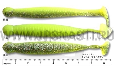 Силиконовые приманки Ecogear Grass Minnow L 3.25", 277