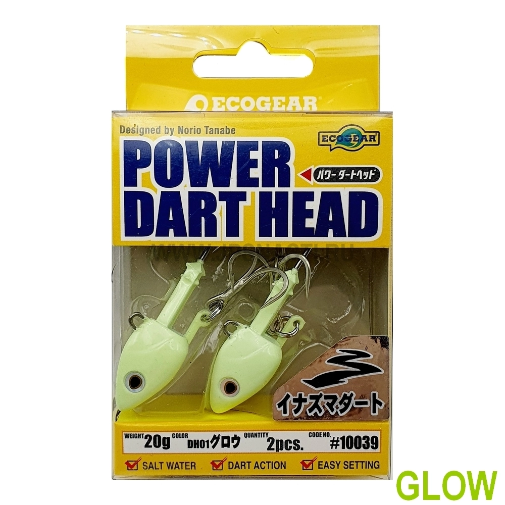 Джиговые приманки Ecogear Power Dart Head, 20 г, DH01