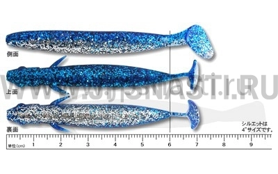 Силиконовая приманка Ecogear Power Shad 3", 168