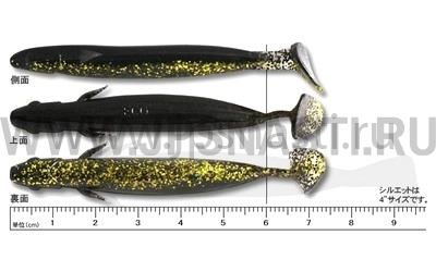 Силиконовая приманка Ecogear Power Shad 3", 171