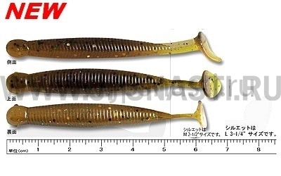 Силиконовые приманки Ecogear Grass Minnow M 2.5", 412