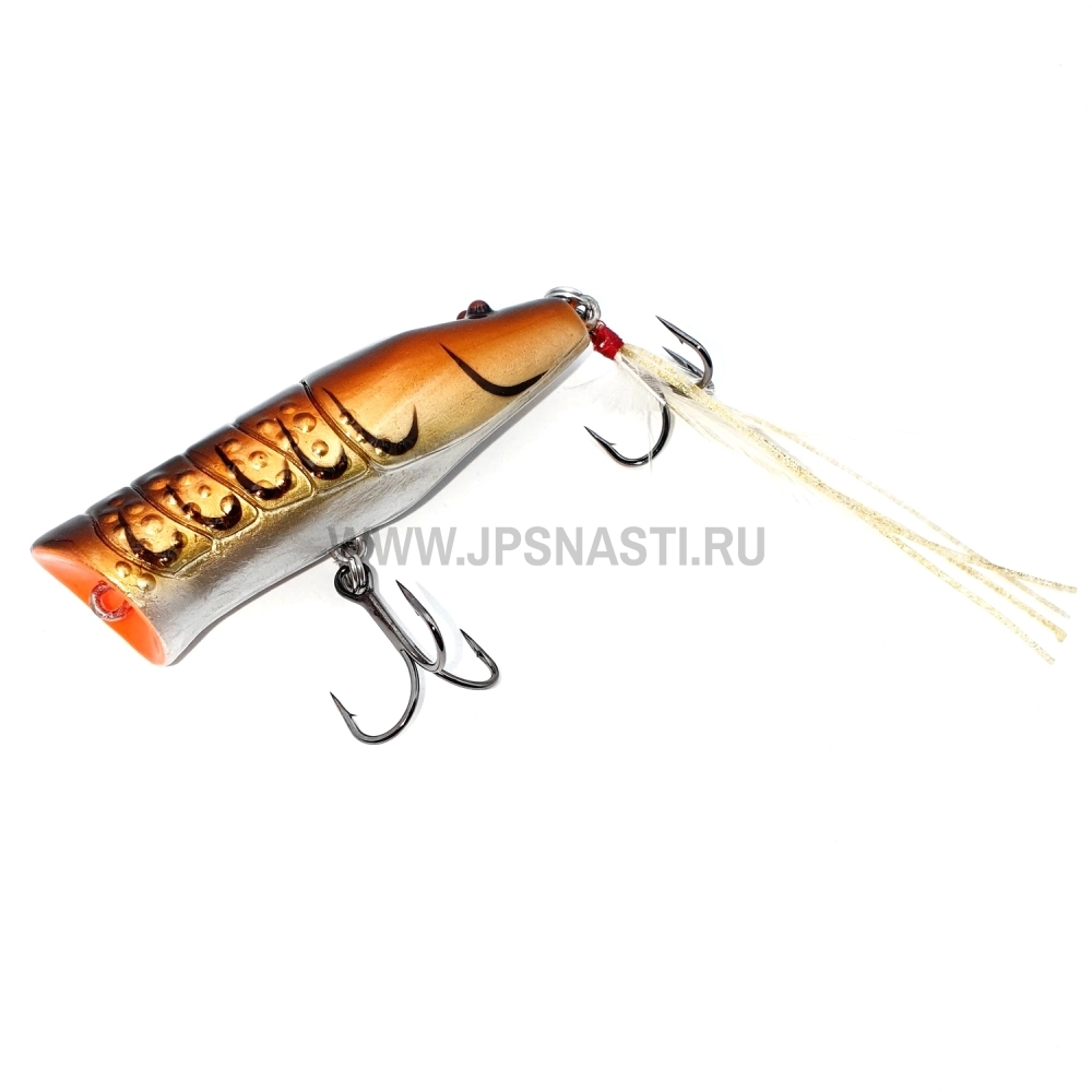 Воблер Nories Ebigaeru Hard 70, 10 г, EH01 silver amber shrimp