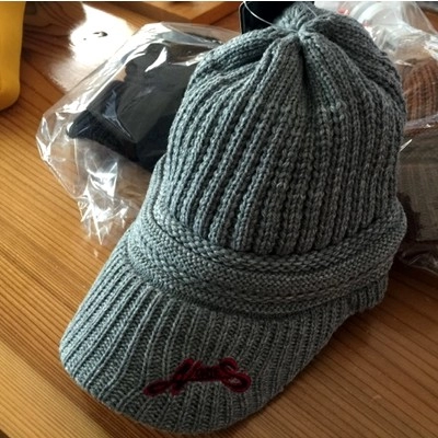 Шапка с козырьком Nories Knit Cap 2017, серый