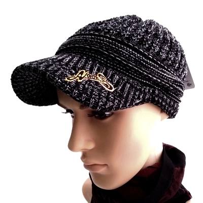 Шапка с козырьком Nories Knit Cap 2018, бело-серый