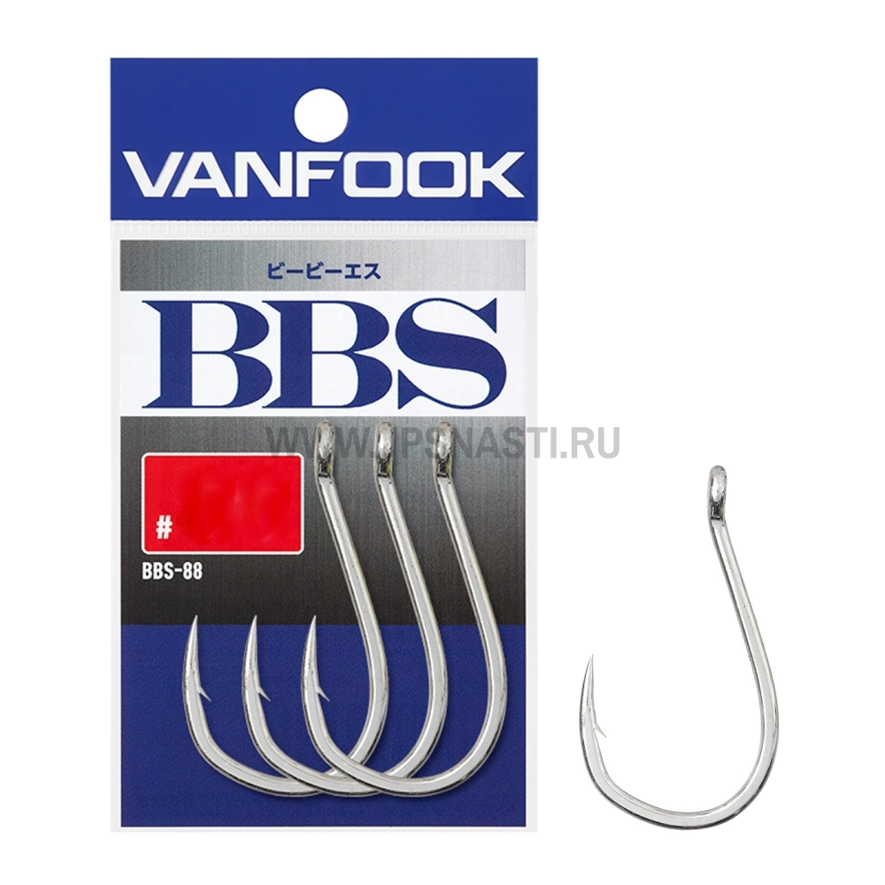 Крючки ассисты Vanfook BBS-88S, Silver, #3/0