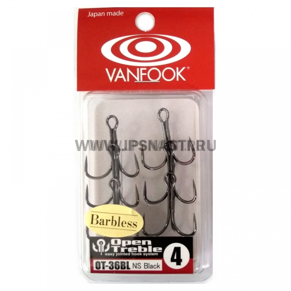 Крючки тройные Vanfook OT-36BL NS Black, #4