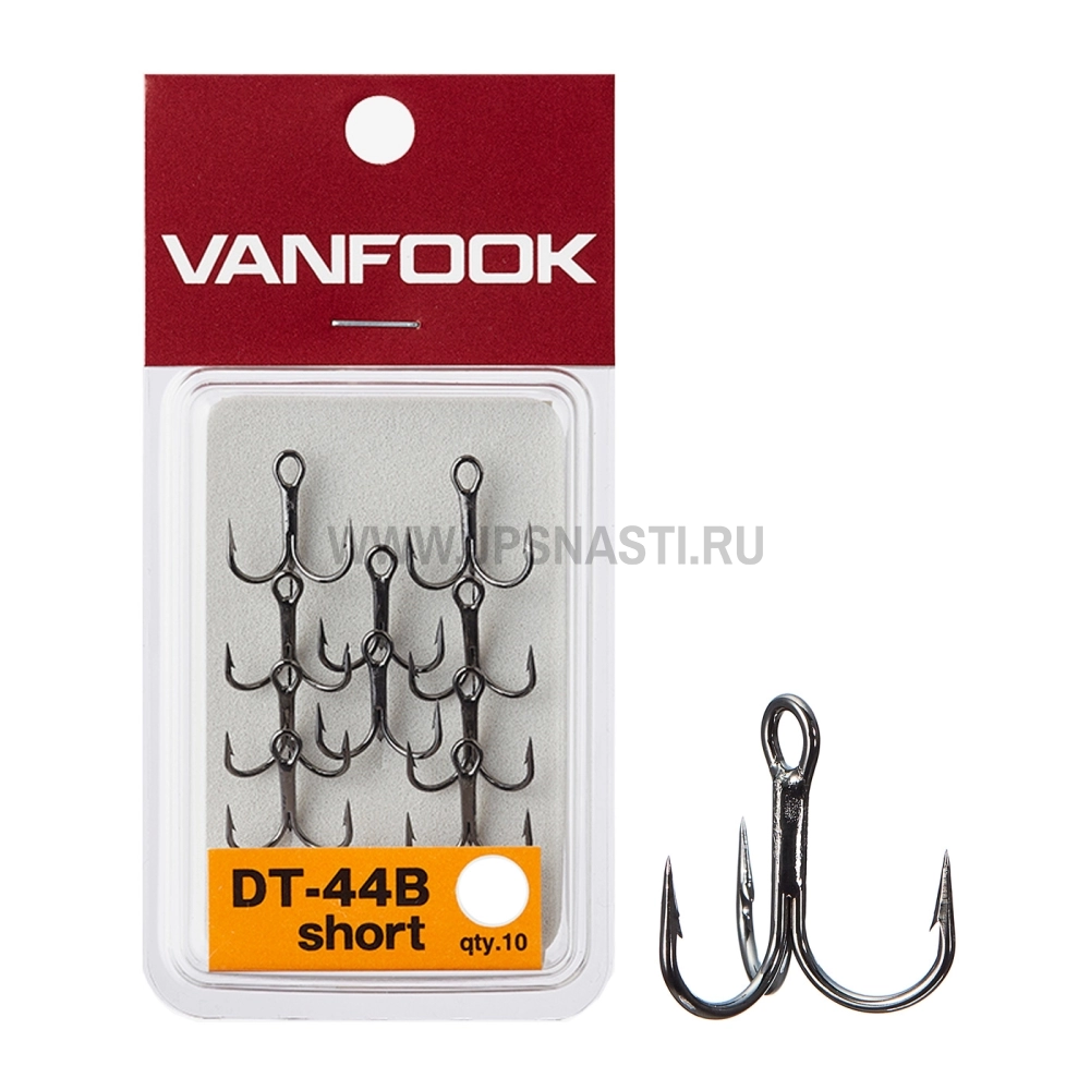 Крючки тройные Vanfook DT-44B Short Shank, #2