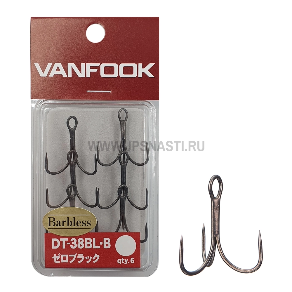 Крючки тройные Vanfook DT-38BL-B, #12