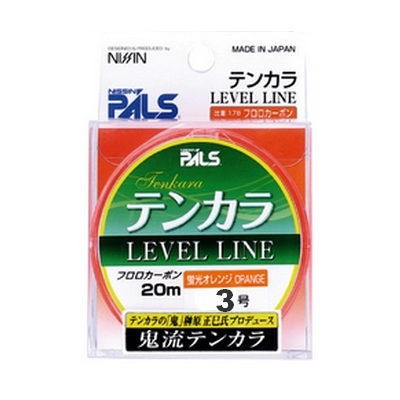 Шнур для тенкары Nissin Level Line #3, 20 м, 100% флюорокарбон, ярко-оранжевый