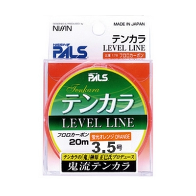 Шнур для тенкары Nissin Level Line #3.5, 20 м, 100% флюорокарбон, ярко-оранжевый