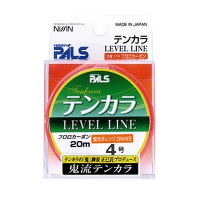 Шнур для тенкары Nissin Level Line #4, 20 м, 100% флюорокарбон, ярко-оранжевый