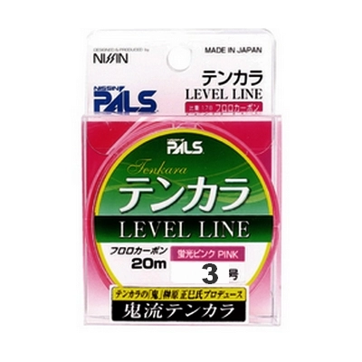 Шнур для тенкары Nissin Level Line #3, 20 м, 100% флюорокарбон, ярко-розовый