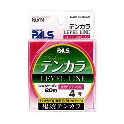 Шнур для тенкары Nissin Level Line #4, 20 м, 100% флюорокарбон, ярко-розовый