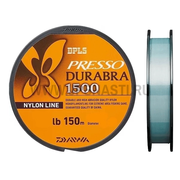 Монофильная леска Daiwa Presso Durabra 1500, #1, 150 м, прозрачный