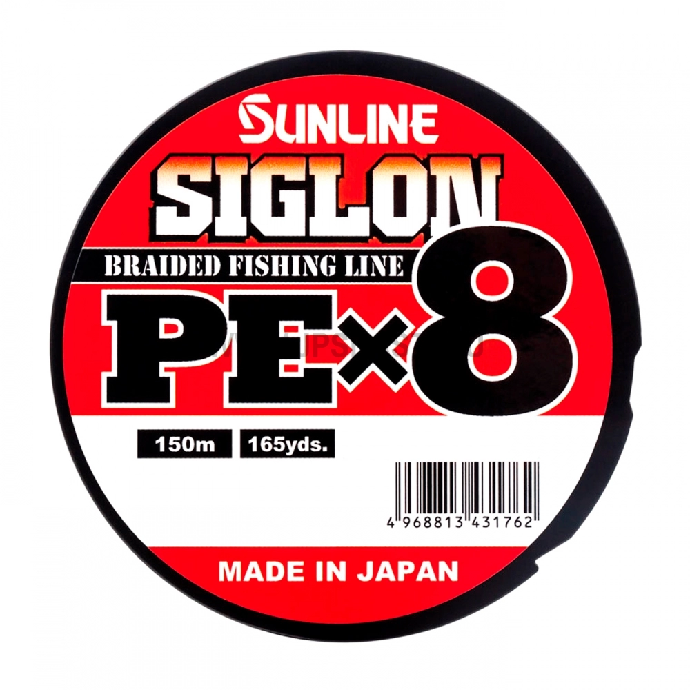 Плетеный шнур Sunline Siglon PE x8, #0.4, 6 lb, 150 м, темно-зеленый