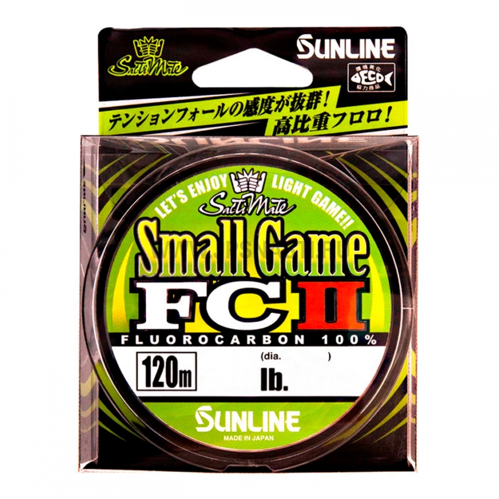 Флюорокарбон Sunline SWS Small Game FC II, #0.8, 3.5 lb, 120 м, прозрачный