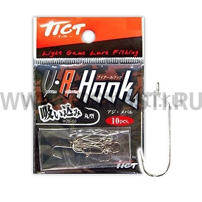 Крючки офсетные Tict V-R Hook, HOV-50, #8