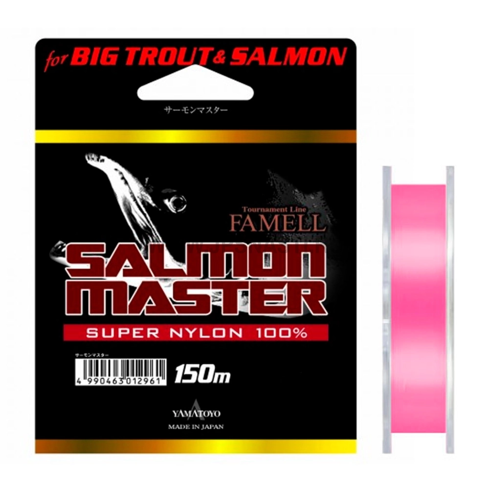 Монофильная леска Yamatoyo Salmon Master, #3, 150 м, розовый