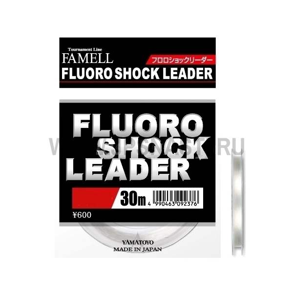 Шок лидер флюорокарбоновый Yamatoyo Fluoro Shock Leader, #1.5, 30 м