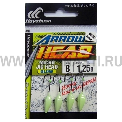 Джиг головки Hayabusa Arrrow Micro Jig Head EX932, 1.25 гр, #8