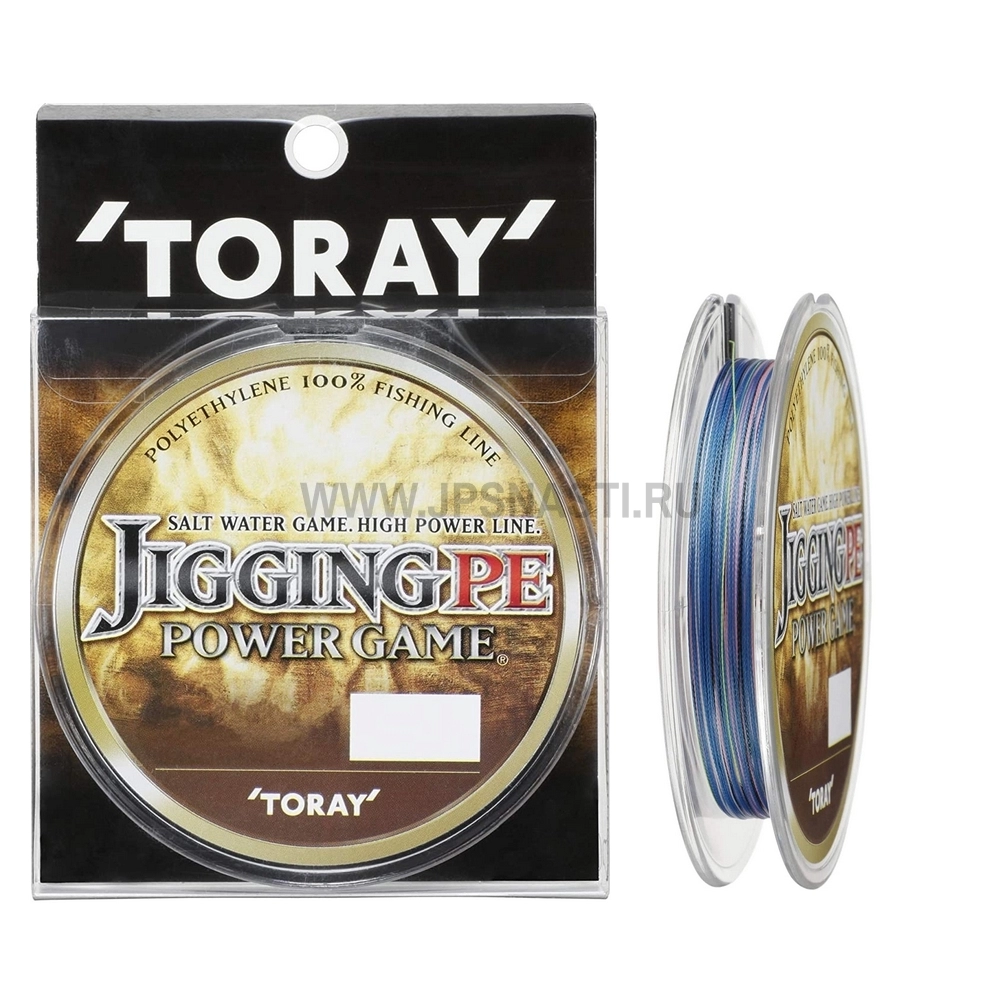 Плетеный шнур Toray Jigging PE Power Game x4, #1, 200 м, многоцветный