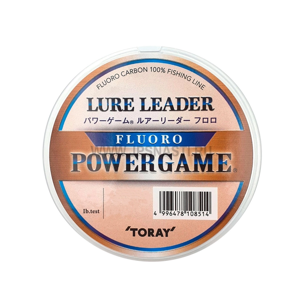 Шок лидер флюорокарбоновый Toray Power Game Lure Leader Fluorocarbone, #1, 30 м